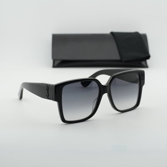 Saint Laurent SL M9 002 Square Sunglasses - Black\\Grey main image 10